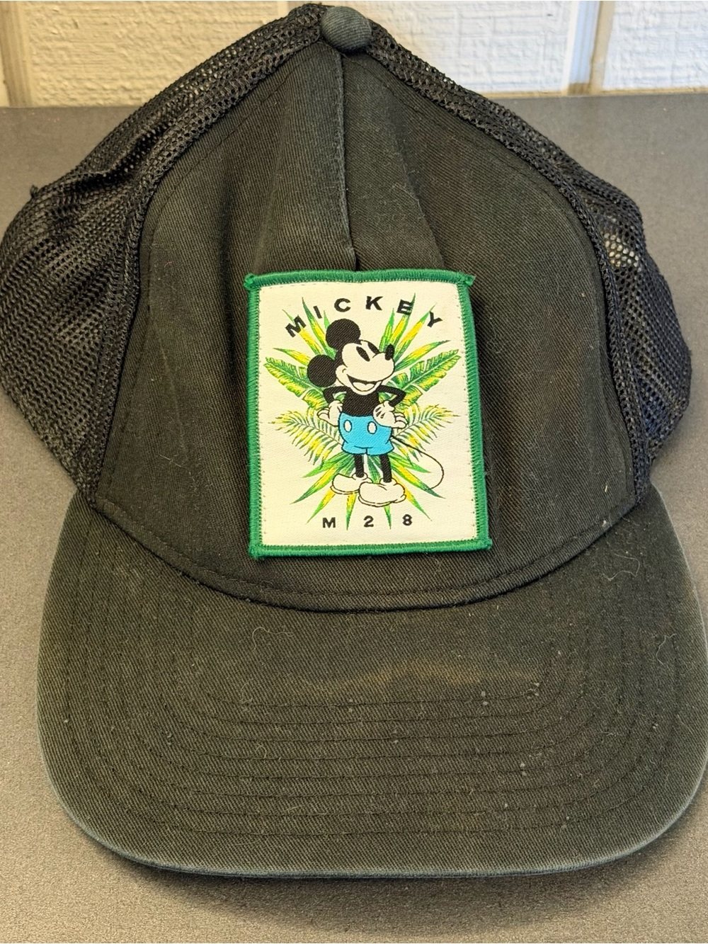 Neff x Disney Mickey Mouse M28 Patch Black SnapBack Hat